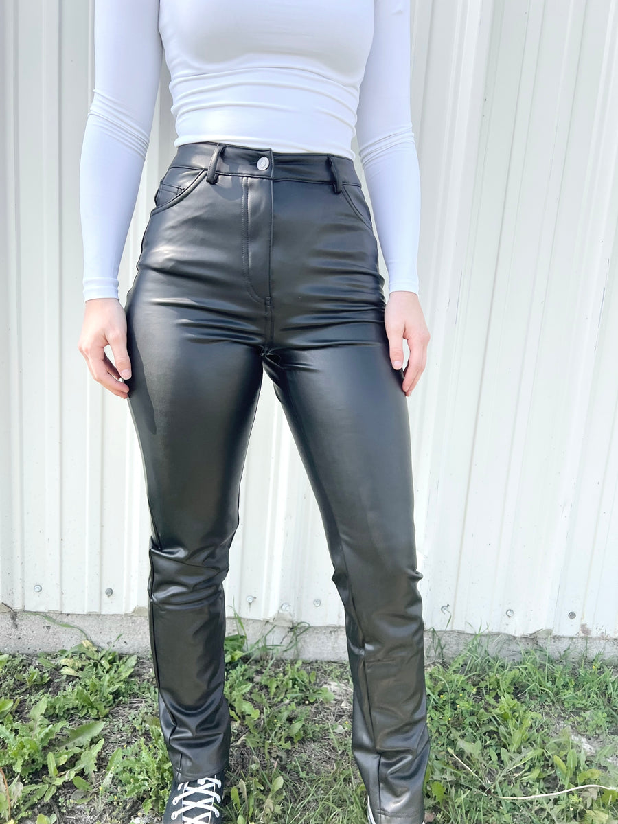RD Style Kennedy Vegan Leather Pant - Black – Hallow Clothing Co.