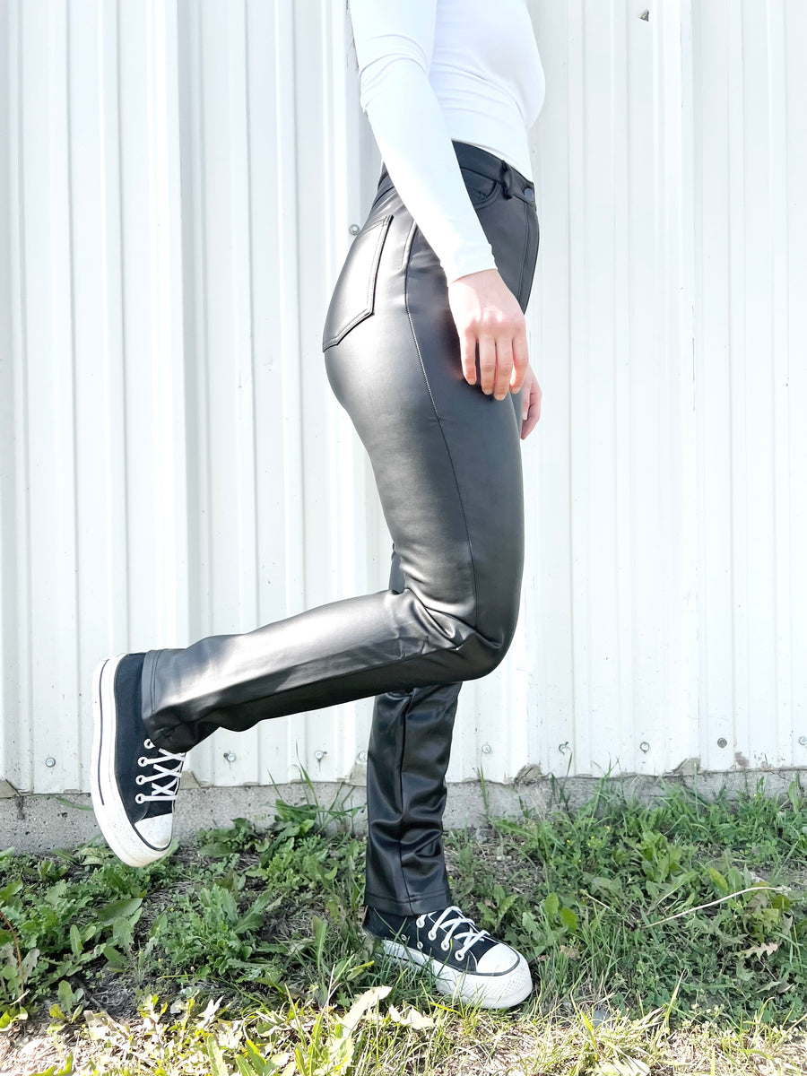RD Style Kennedy Vegan Leather Pant - Black – Hallow Clothing Co.