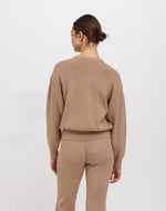 Load image into Gallery viewer, Brunette the Label Olivia Rib Knit Crew - Fawn
