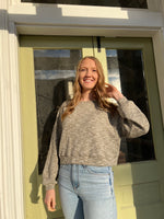 Load image into Gallery viewer, Sage the Label On the Path Sweater - Grey Olive
