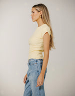 Load image into Gallery viewer, Brunette the Label Ribbed Fitted Tee
