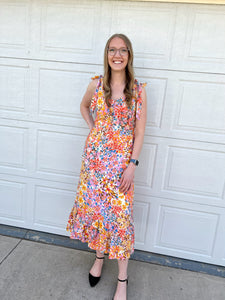 Sadie & Sage Moonscapes Tiered Midi Dress - Multi