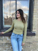 Load image into Gallery viewer, Sage the Label Darcy Long Sleeve Sweater - Sage
