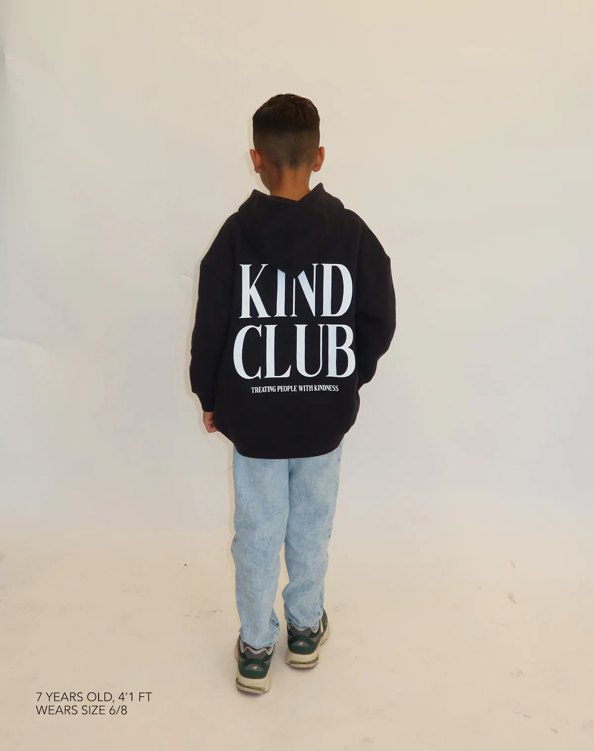 Brunette the Label Kids Big Sister Kind Club Hoodie - Black