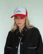 Load image into Gallery viewer, Brunette the Label I ❤️ Cowboys Trucker Cap
