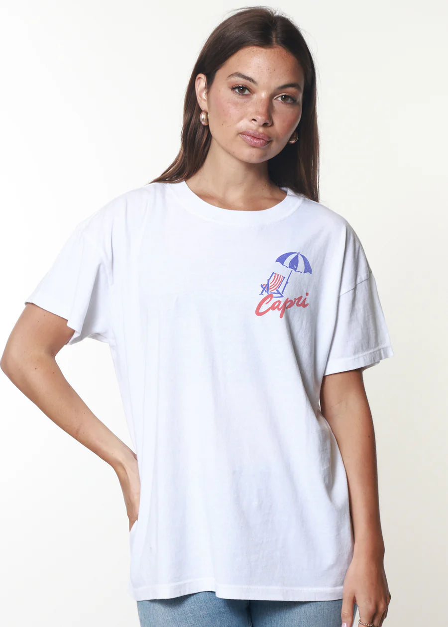 Girl Dangerous Capri Everyday Tee - White