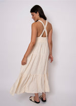 Load image into Gallery viewer, RD Style Rosalia Linen Soutache Dress - Natural
