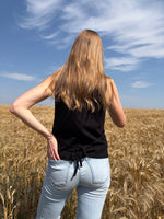 Load image into Gallery viewer, Sadie &amp; Sage Margaux Sweater Waistcoat - Black
