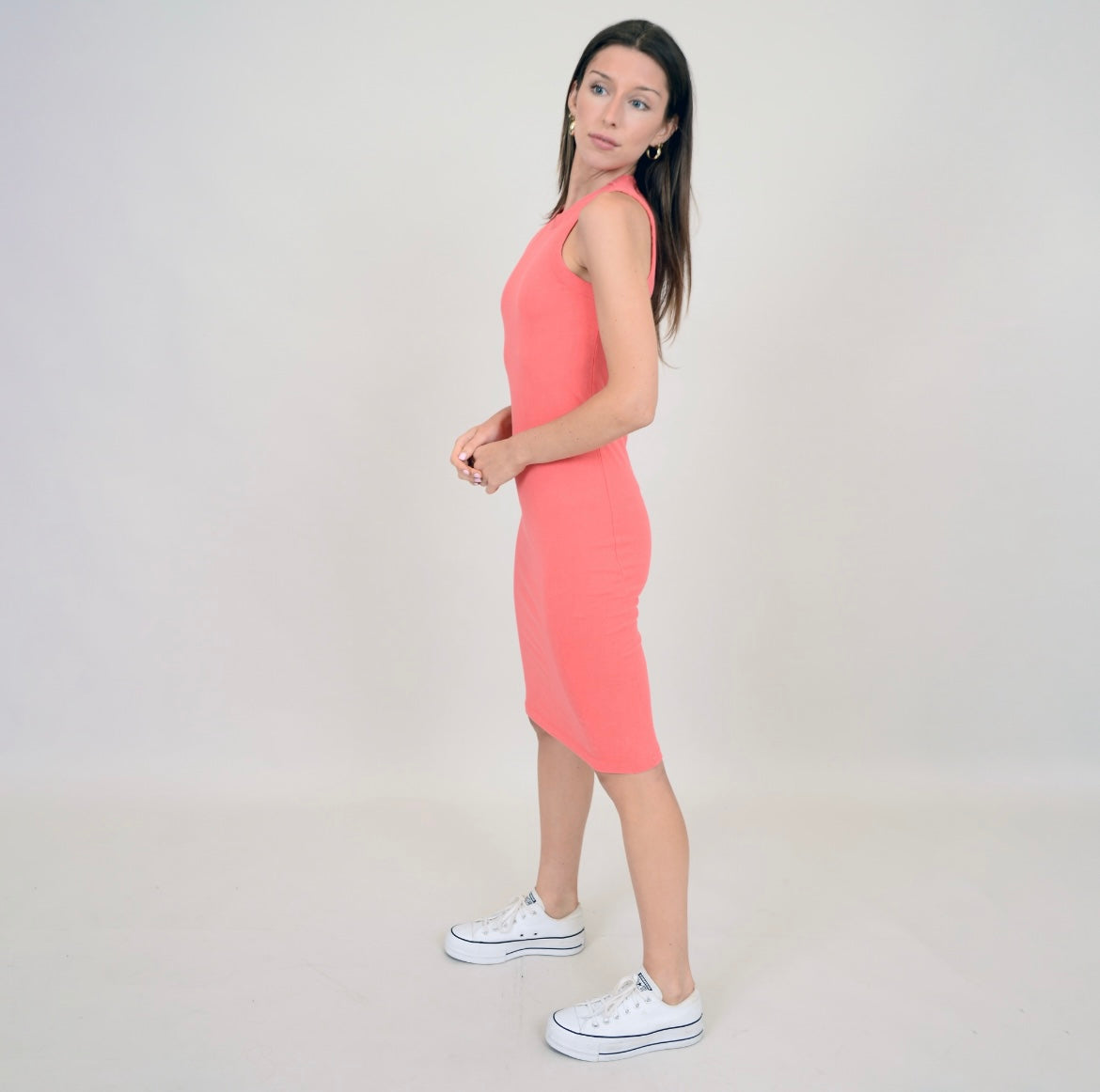 RD Style Maria Tank Dress - Radiant Red