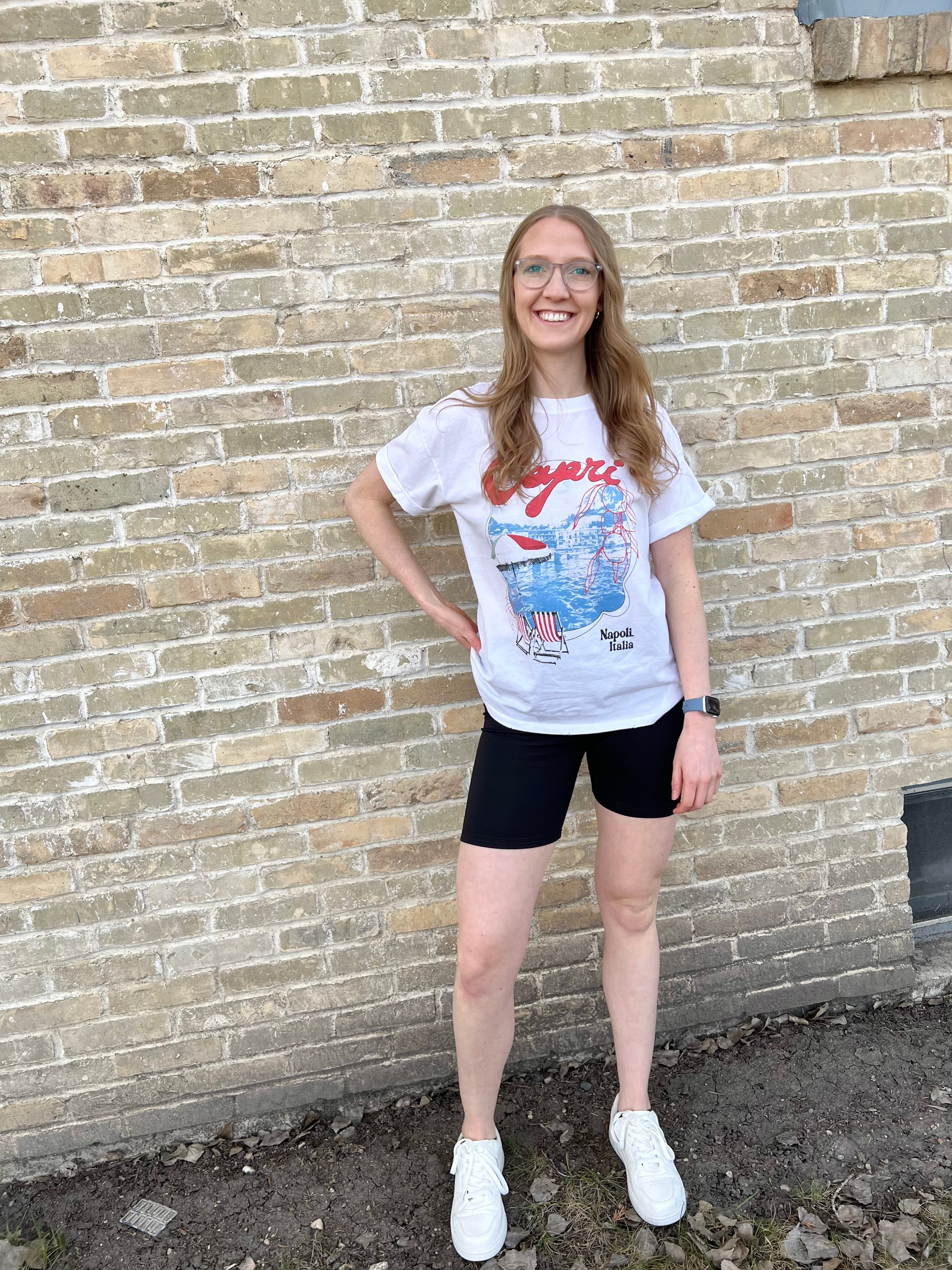 Girl Dangerous Capri Boyfriend Tee - White