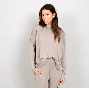 RD Style Leila Modal Crewneck Top - Nomad