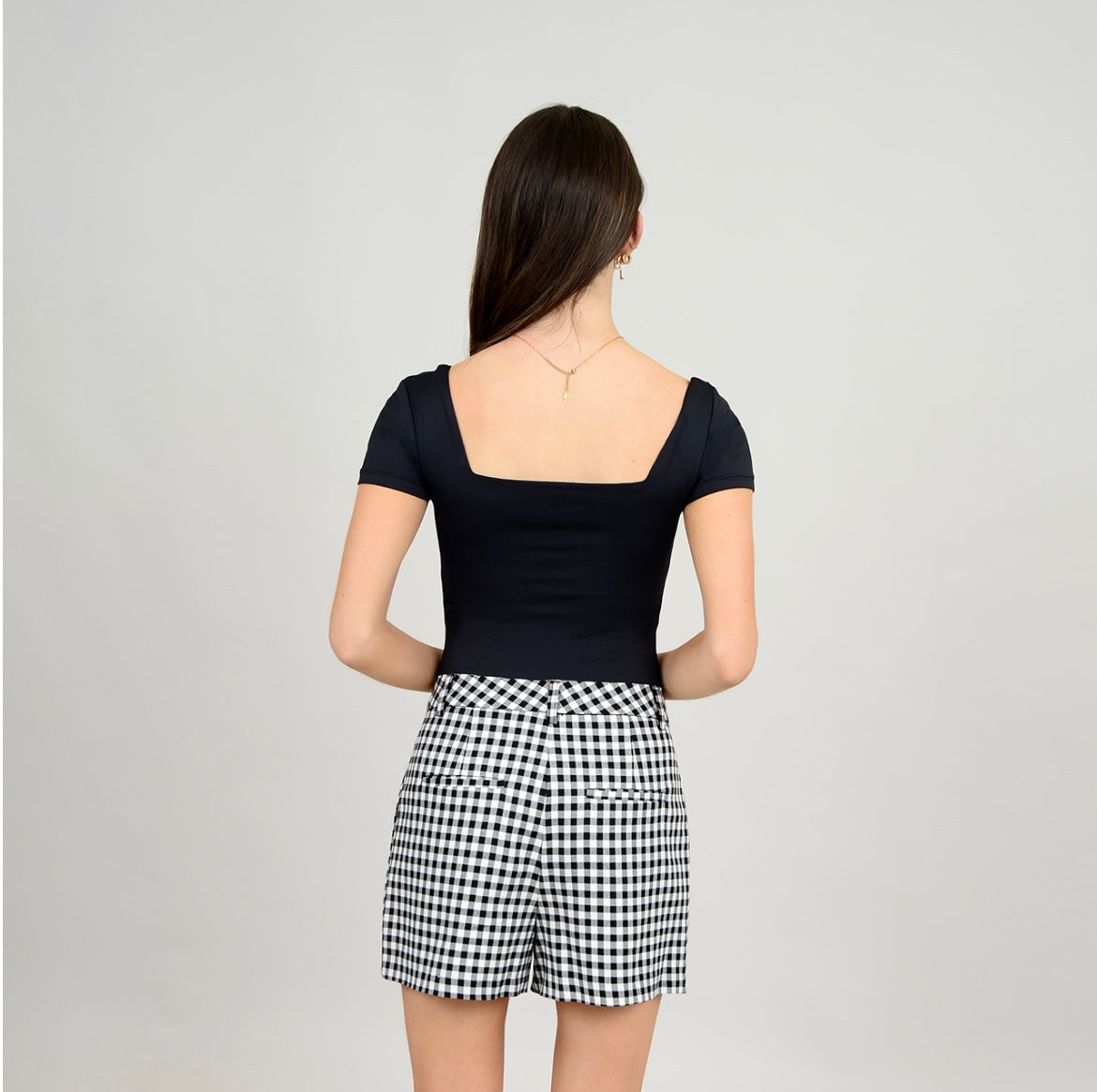 RD Style Stacy Short Sleeve Bodysuit - Black