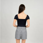 Load image into Gallery viewer, RD Style Stacy Short Sleeve Bodysuit - Black
