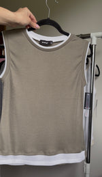 Load image into Gallery viewer, RD Style Layla Faux Double Layer Tank
