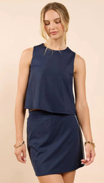Load image into Gallery viewer, Sadie &amp; Sage On Point Sporty Tank - Navy
