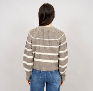 RD Style Hifza Knitted Crewneck - Shiitake
