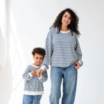 Load image into Gallery viewer, Roobear Women’s Striped Crewneck
