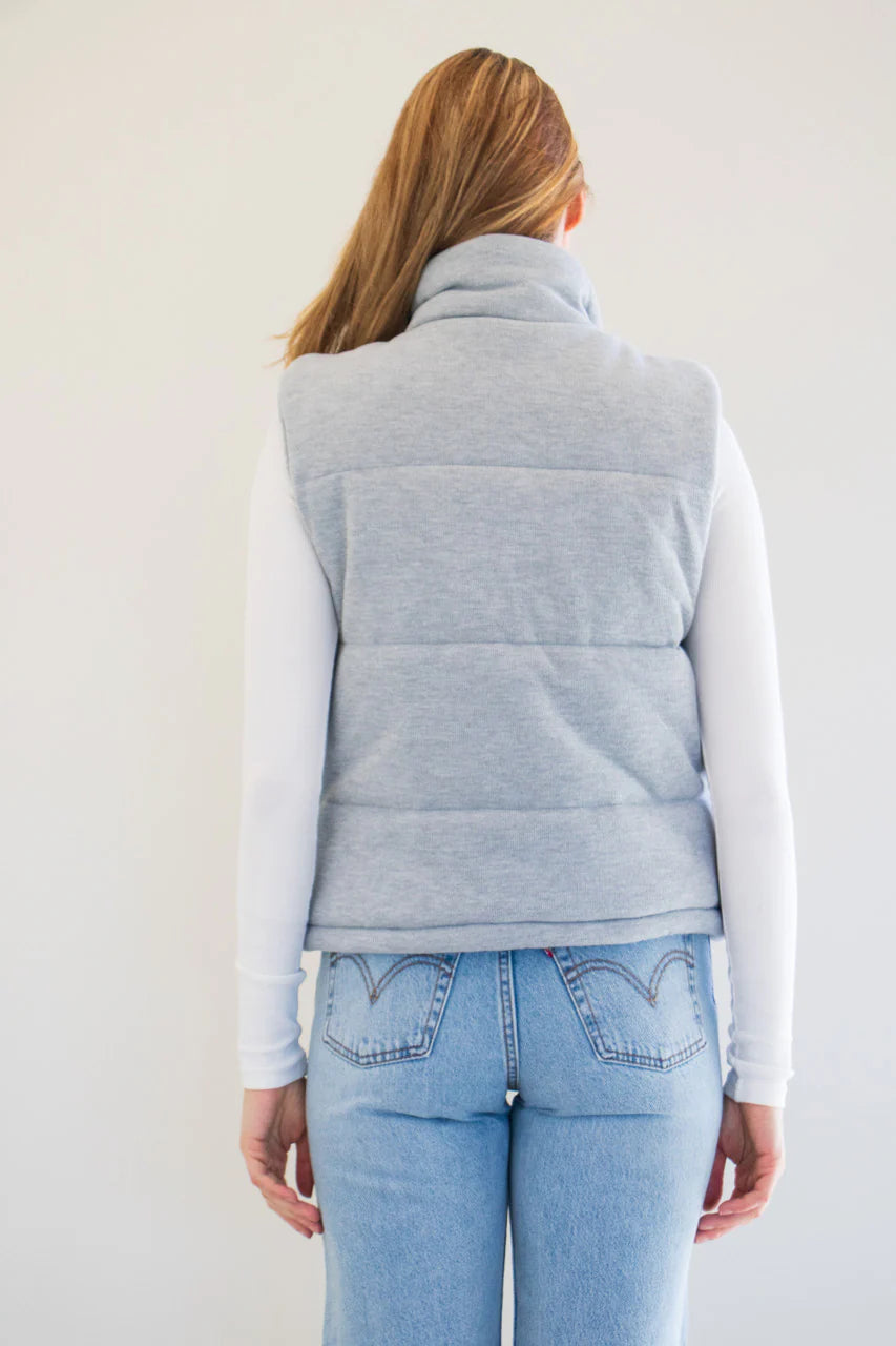 Priv Cora Puffer Vest - Grey