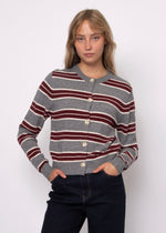 Load image into Gallery viewer, RD Style Stripe Cardigan - Grey
