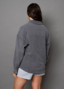RD Style Faramir Gauze Button Front Shirt