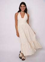 Load image into Gallery viewer, RD Style Rosalia Linen Soutache Dress - Natural
