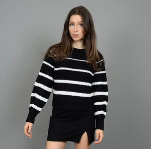 RD Style Hifza Knitted Crewneck - Black