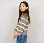 Load image into Gallery viewer, RD Style Hifza Knitted Crewneck - Shiitake
