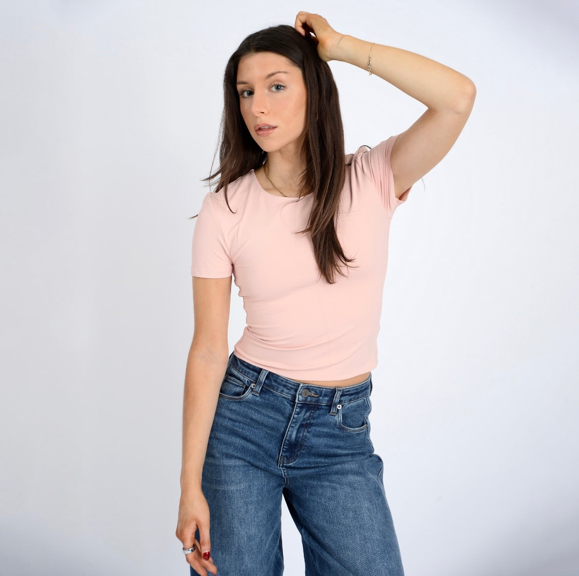 RD Style Roxi Tee - Dusty Peach