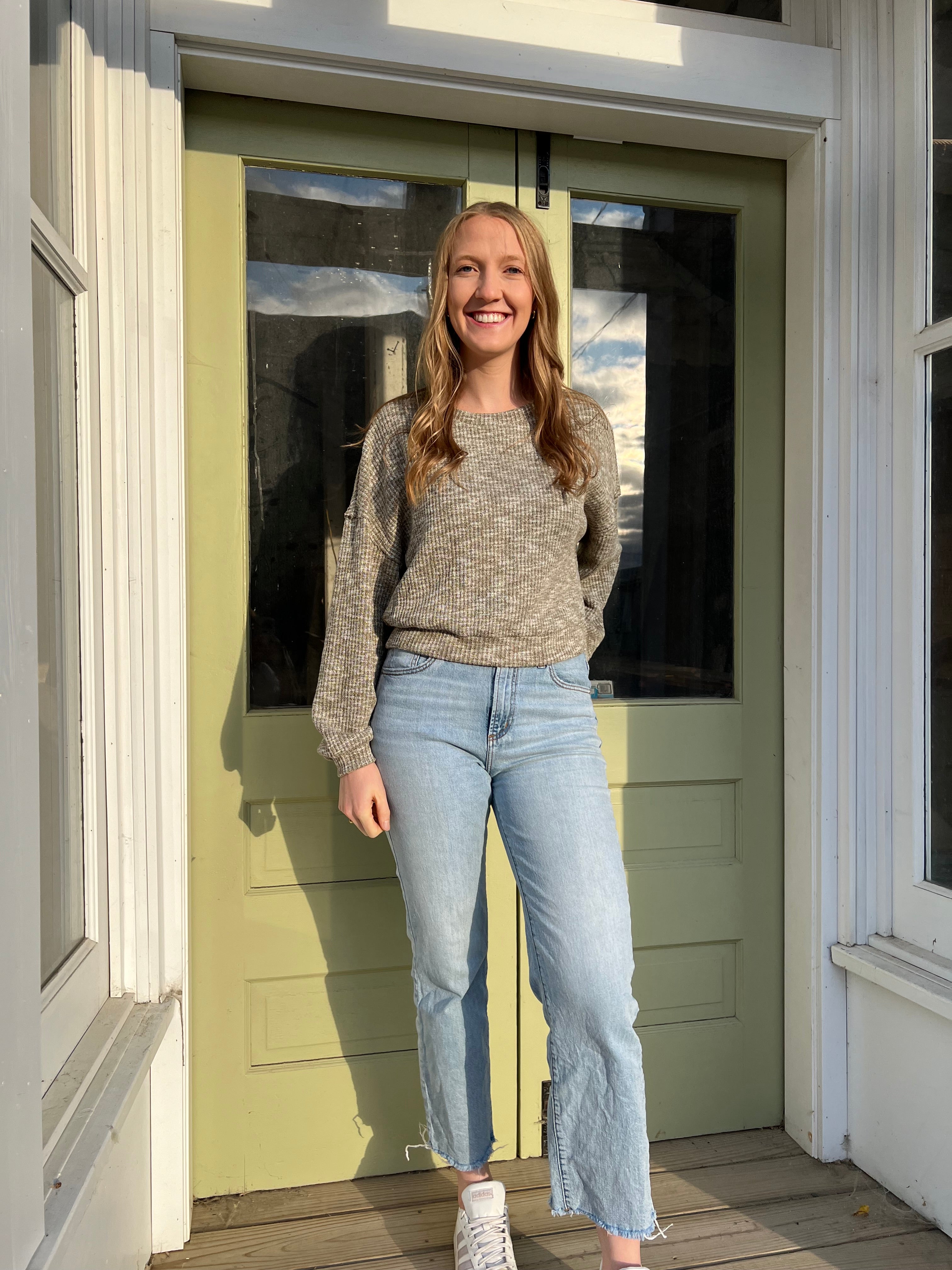 Sage the Label On the Path Sweater - Grey Olive