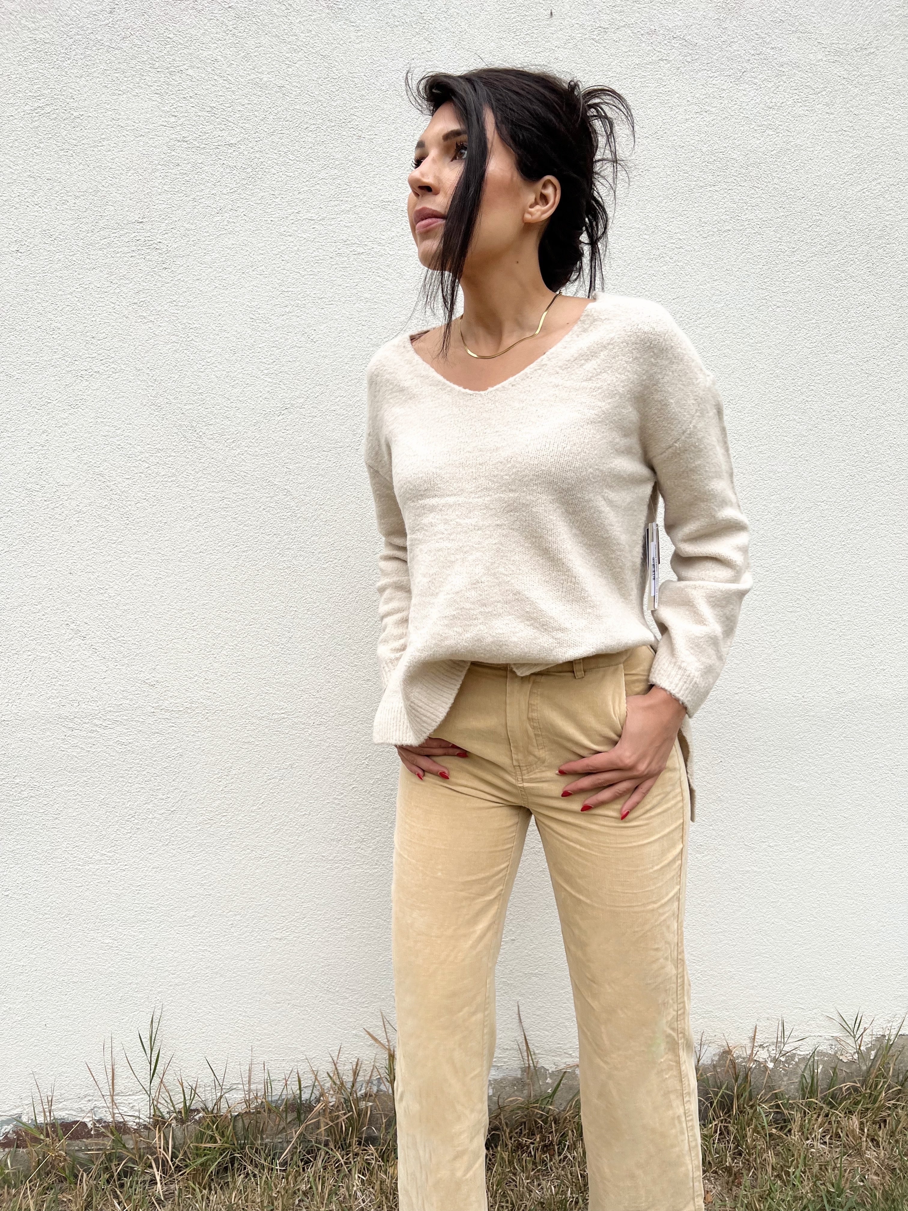 Sadie & Sage Forever Young Corduroy Pants - Khaki