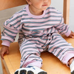 Load image into Gallery viewer, Roobear Striped Long Sleeve Romper

