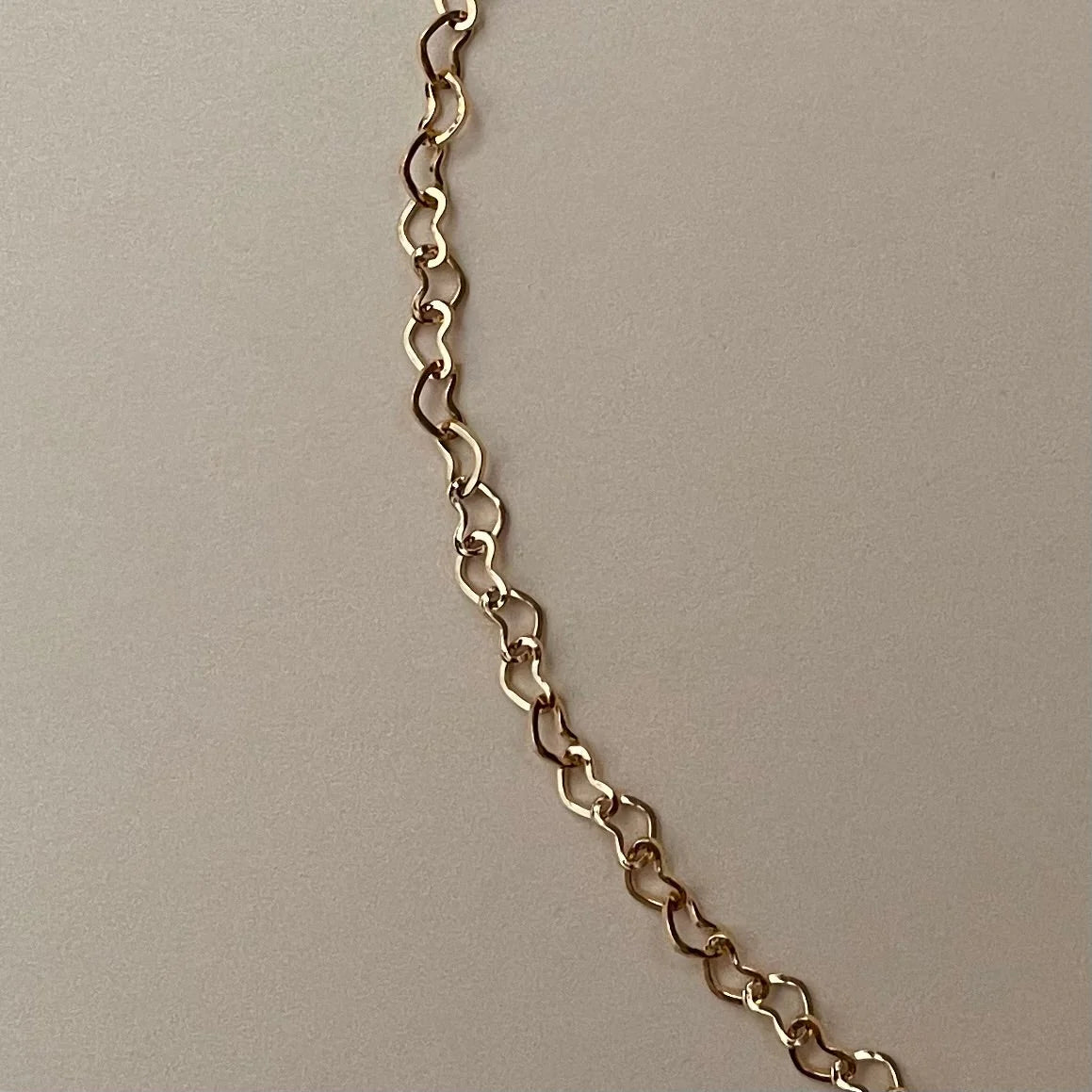 Namaste Jewelry Heart Chain Necklace - Gold
