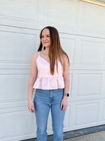 Load image into Gallery viewer, Brunette the Label Satin Baby Doll Top - Bellini
