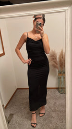 Load image into Gallery viewer, Sage the Label Special Gaze Cowl Maxi Dress - Black

