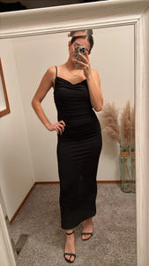 Sage the Label Special Gaze Cowl Maxi Dress - Black