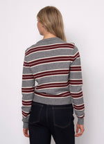 Load image into Gallery viewer, RD Style Stripe Cardigan - Grey
