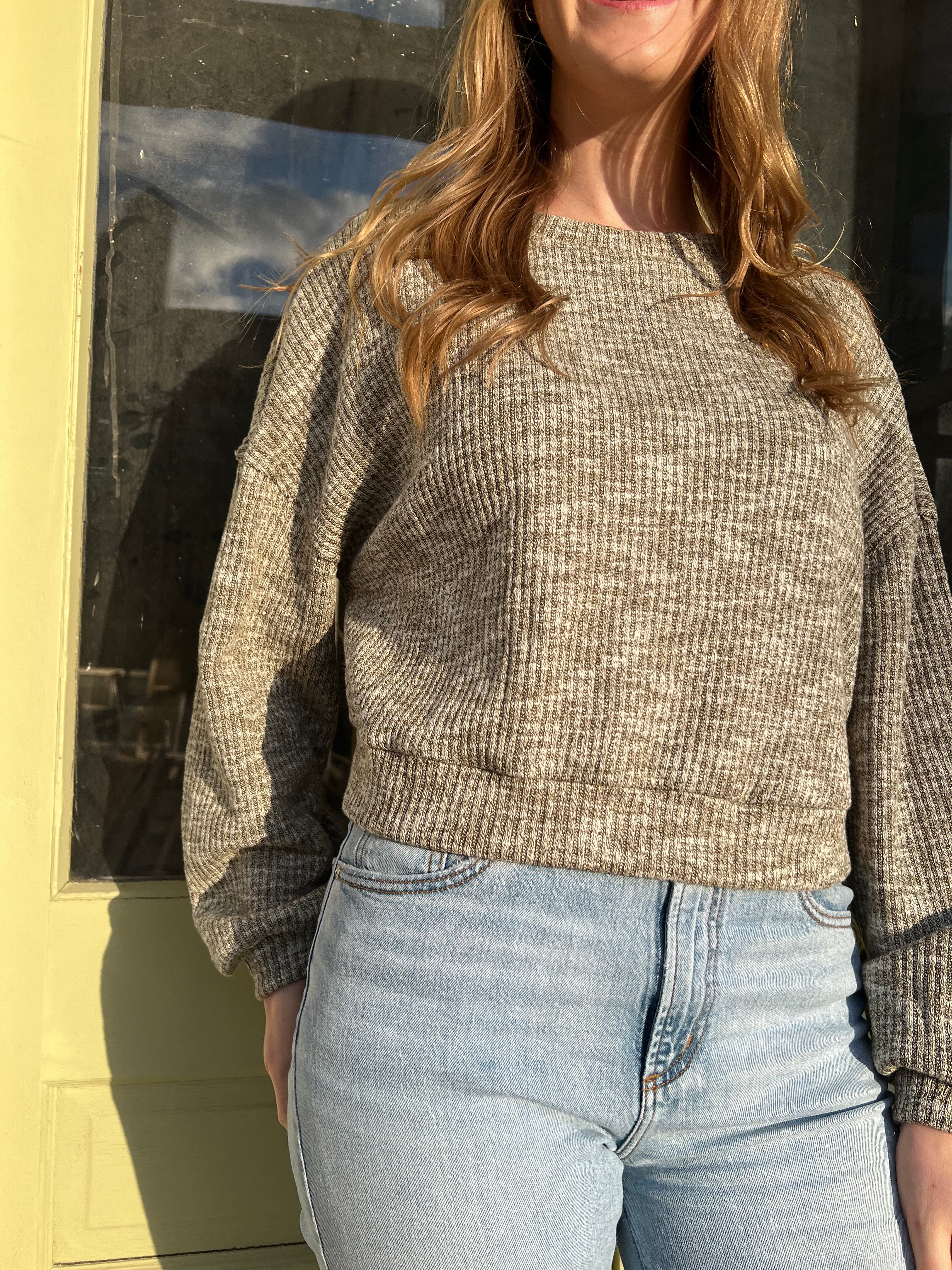 Sage the Label On the Path Sweater - Grey Olive