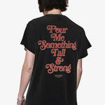 Load image into Gallery viewer, Girl Dangerous Tall &amp; Strong Vintage Tee - Faded Black
