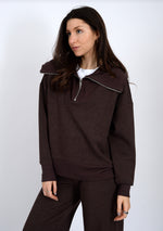 Load image into Gallery viewer, RD Style Sean Soft Knit Half Zip - Umber
