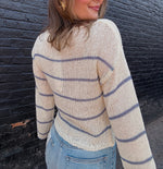 Load image into Gallery viewer, Sage the Label Taylor Striped Knit Sweater - Ivory
