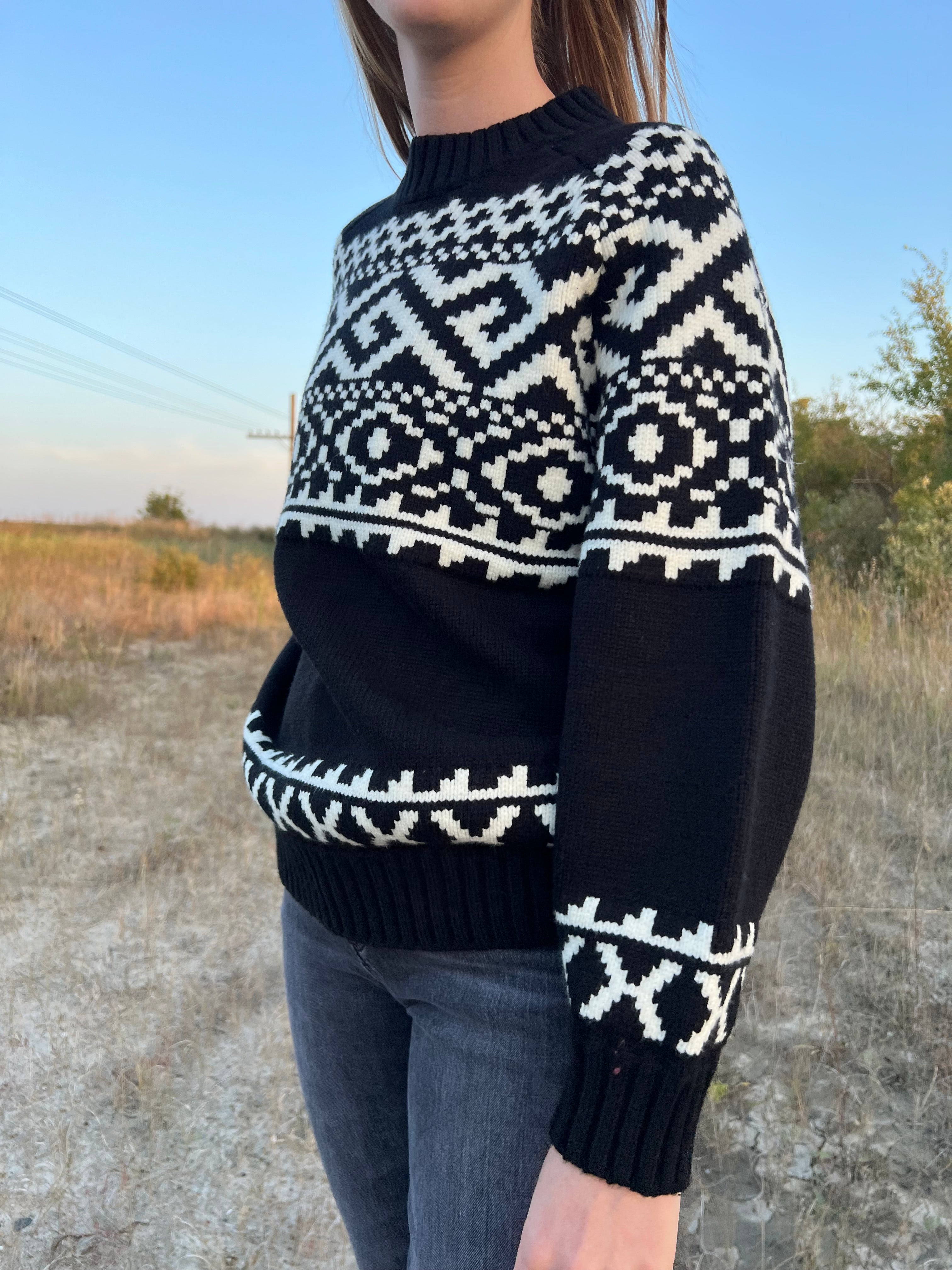 Brunette the Label Fair Isle Sweater