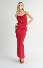 Load image into Gallery viewer, Sage the Label Special Gaze Cowl Maxi Dress - Black
