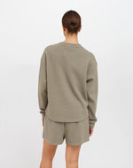 Load image into Gallery viewer, Brunette the Label Waffle Henley - Olive

