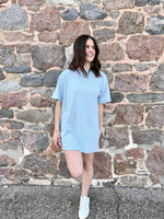 Load image into Gallery viewer, Brunette the Label Oversized Tee Dress - Denim Blue
