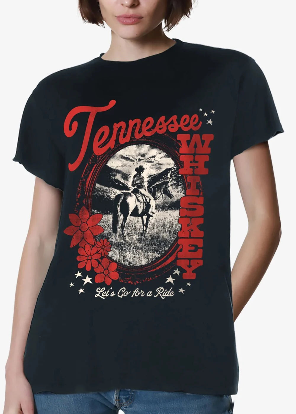 Girl Dangerous Tennessee Whiskey Vintage Tee - Faded Black
