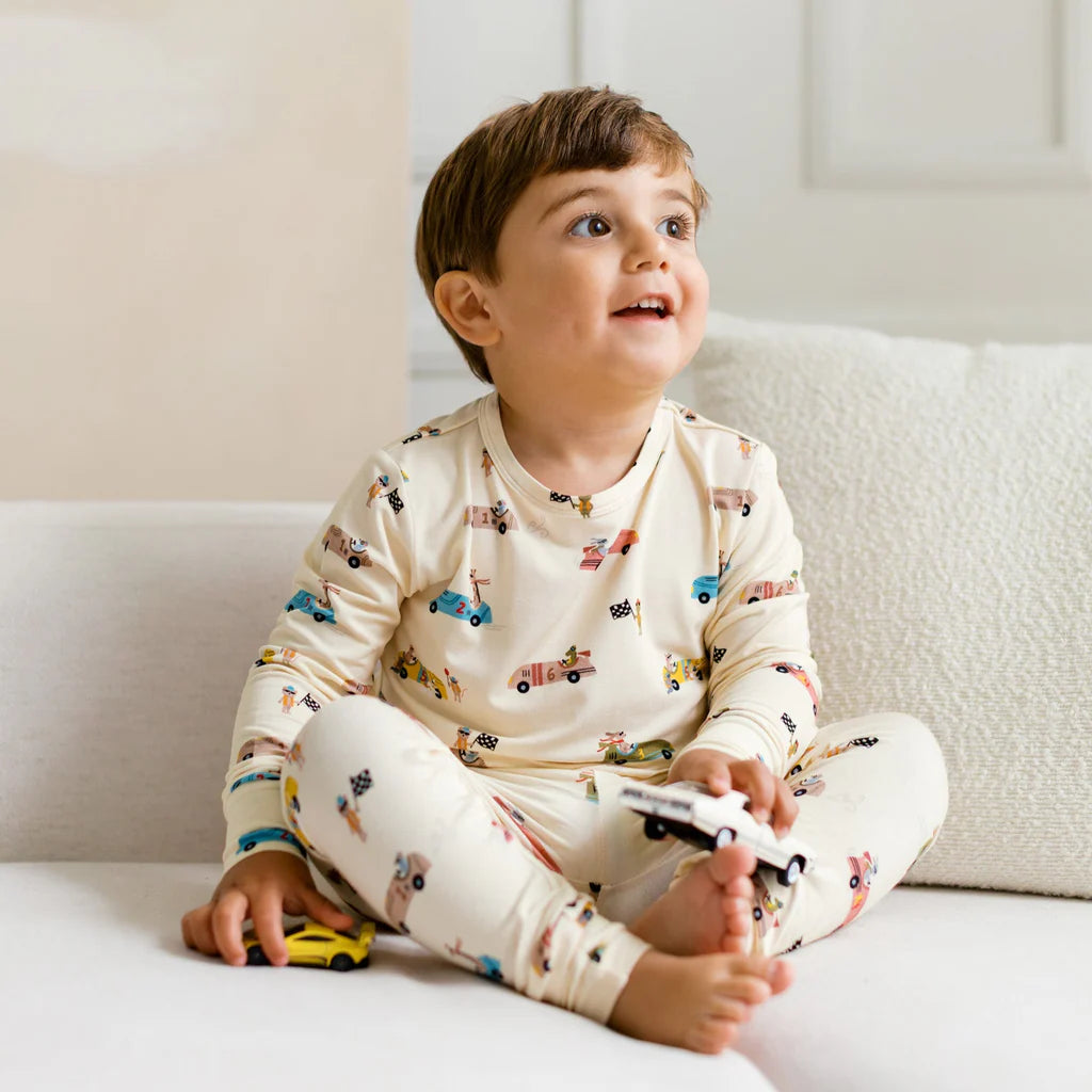 Roobear Race Car Two-Piece Pajamas