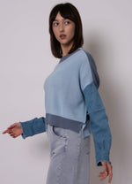 Load image into Gallery viewer, RD Style Rumer Longsleeve Knit w/ Denim
