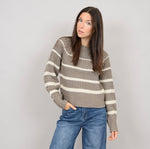 Load image into Gallery viewer, RD Style Hifza Knitted Crewneck - Shiitake
