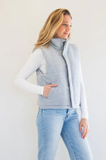 Load image into Gallery viewer, Priv Cora Puffer Vest - Grey
