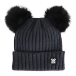 Load image into Gallery viewer, Calikids Double Pom Knit Baby Hat
